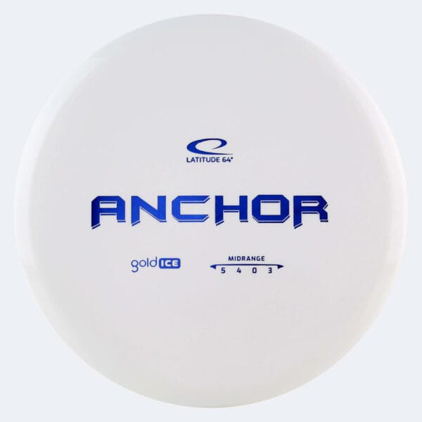 Latitude 64° Anchor in white, gold ice plastic