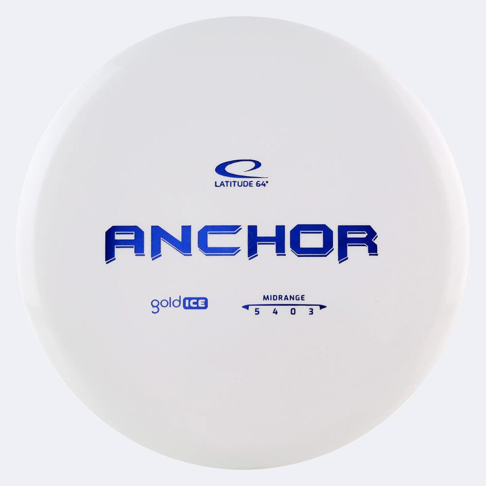 Latitude 64° Anchor in white, gold ice plastic