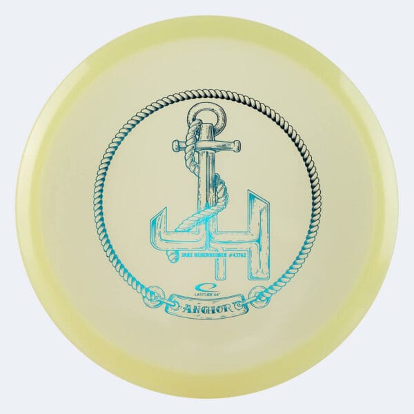 Latitude 64° Anchor in white, opto moonshine plastic and glow effect