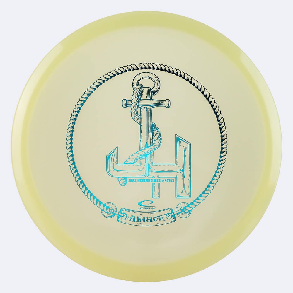 Latitude 64° Anchor in white, opto moonshine plastic and glow effect