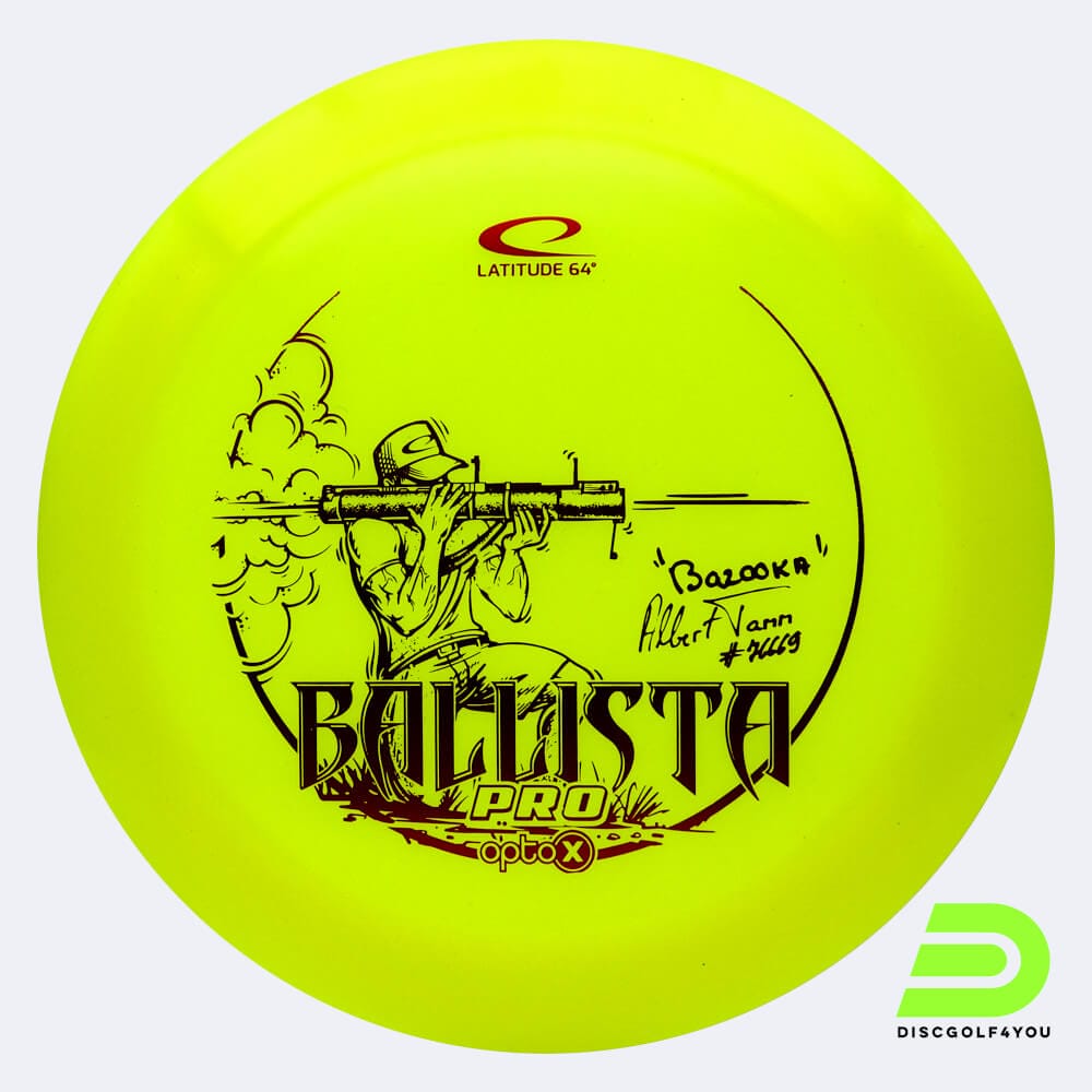Latitude 64° Ballista Pro Albert Tamm TS in gelb, im Opto X Kunststoff und ohne Spezialeffekt
