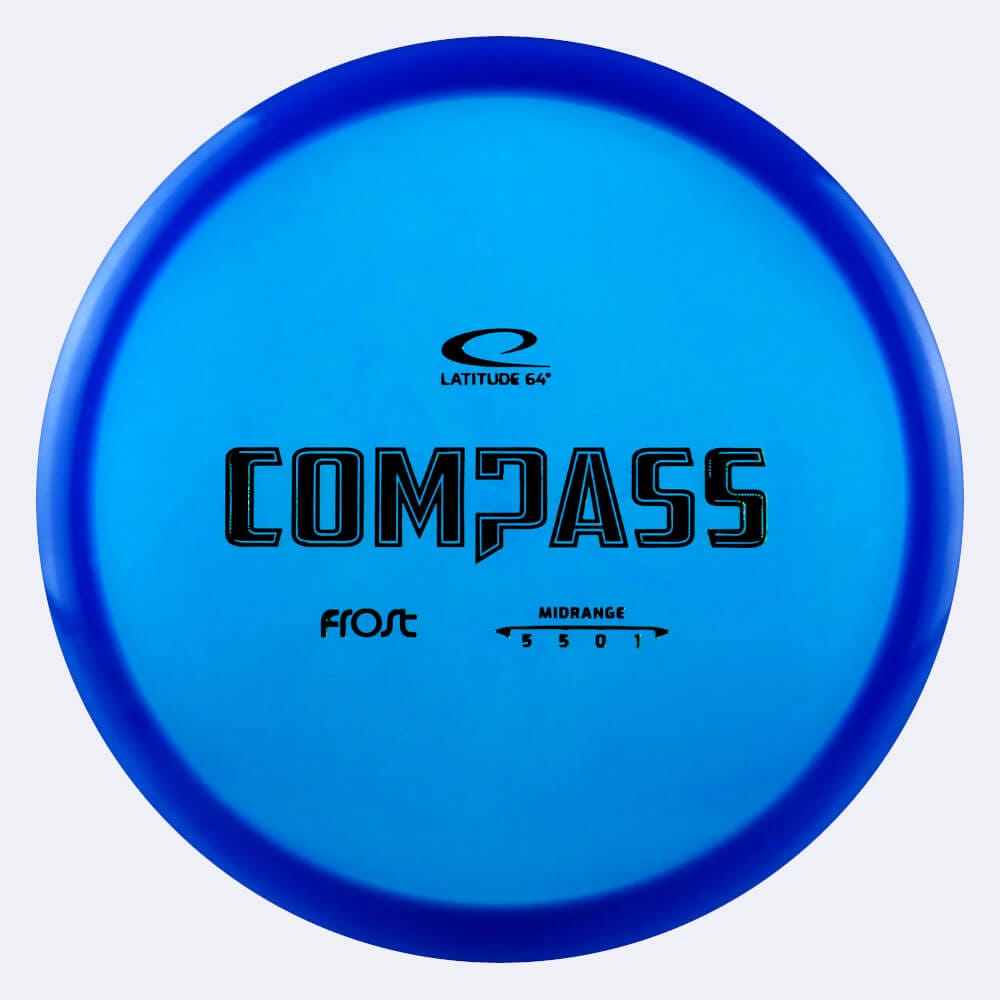 Latitude 64° Compass in blau, im Frost Kunststoff und ohne Spezialeffekt