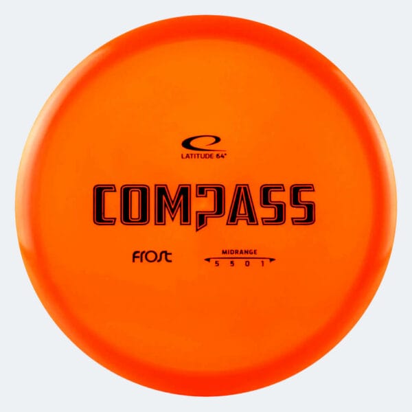 Latitude 64° Compass in orange, im Frost Kunststoff und ohne Spezialeffekt