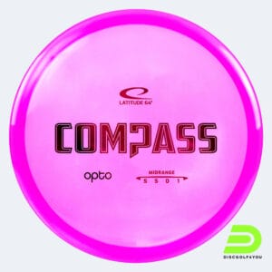 Latitude 64° Compass in rosa, im Opto Kunststoff und ohne Spezialeffekt