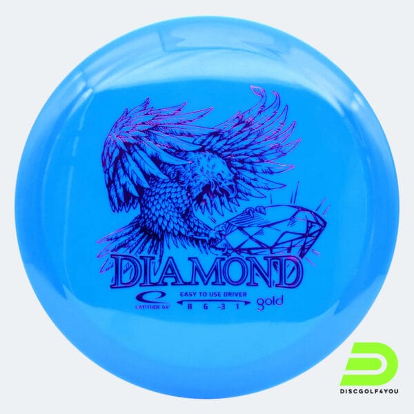 Latitude 64° Diamond in blau, im Gold Kunststoff und ohne Spezialeffekt