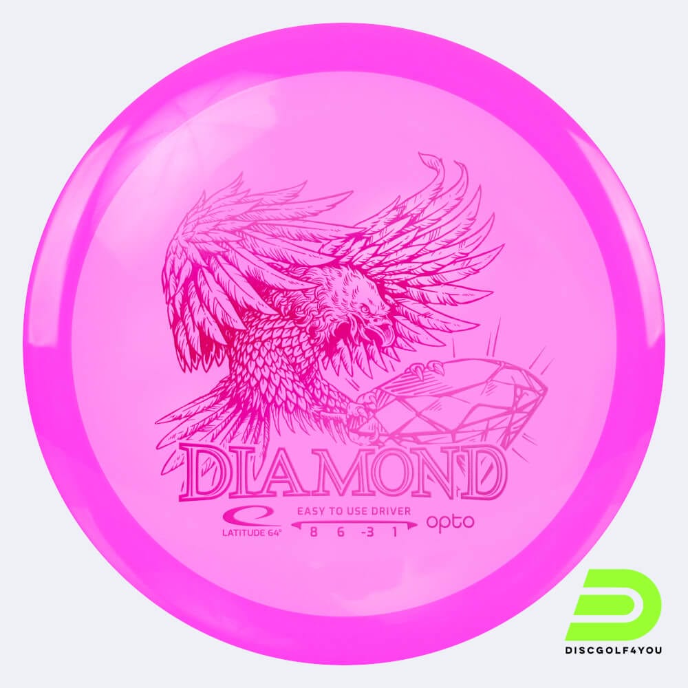 Latitude 64° Diamond in pink, opto plastic