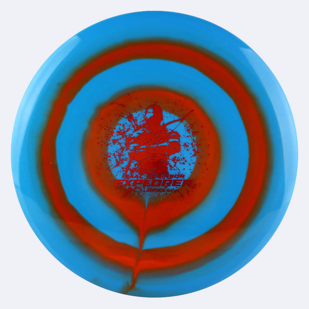 Latitude 64° Explorer Isasc Robinson in turquoise, gold bullseye plastic