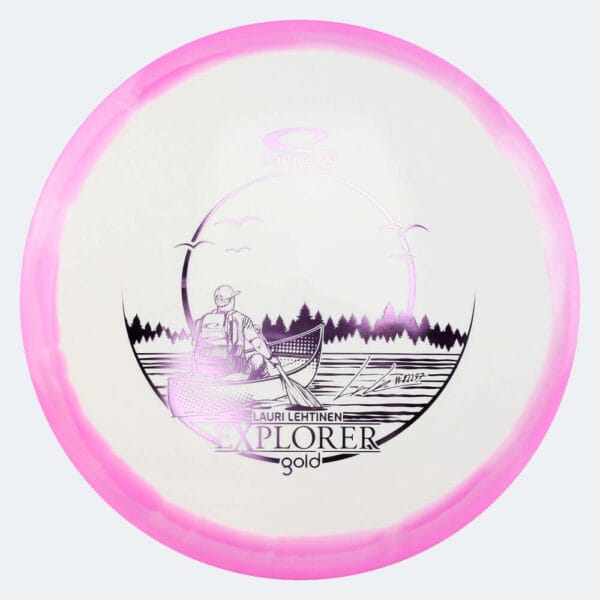 Latitude 64° Explorer - Lauri Lehtinen Team Series in weiss-rosa, im Gold Orbit Kunststoff und ohne Spezialeffekt