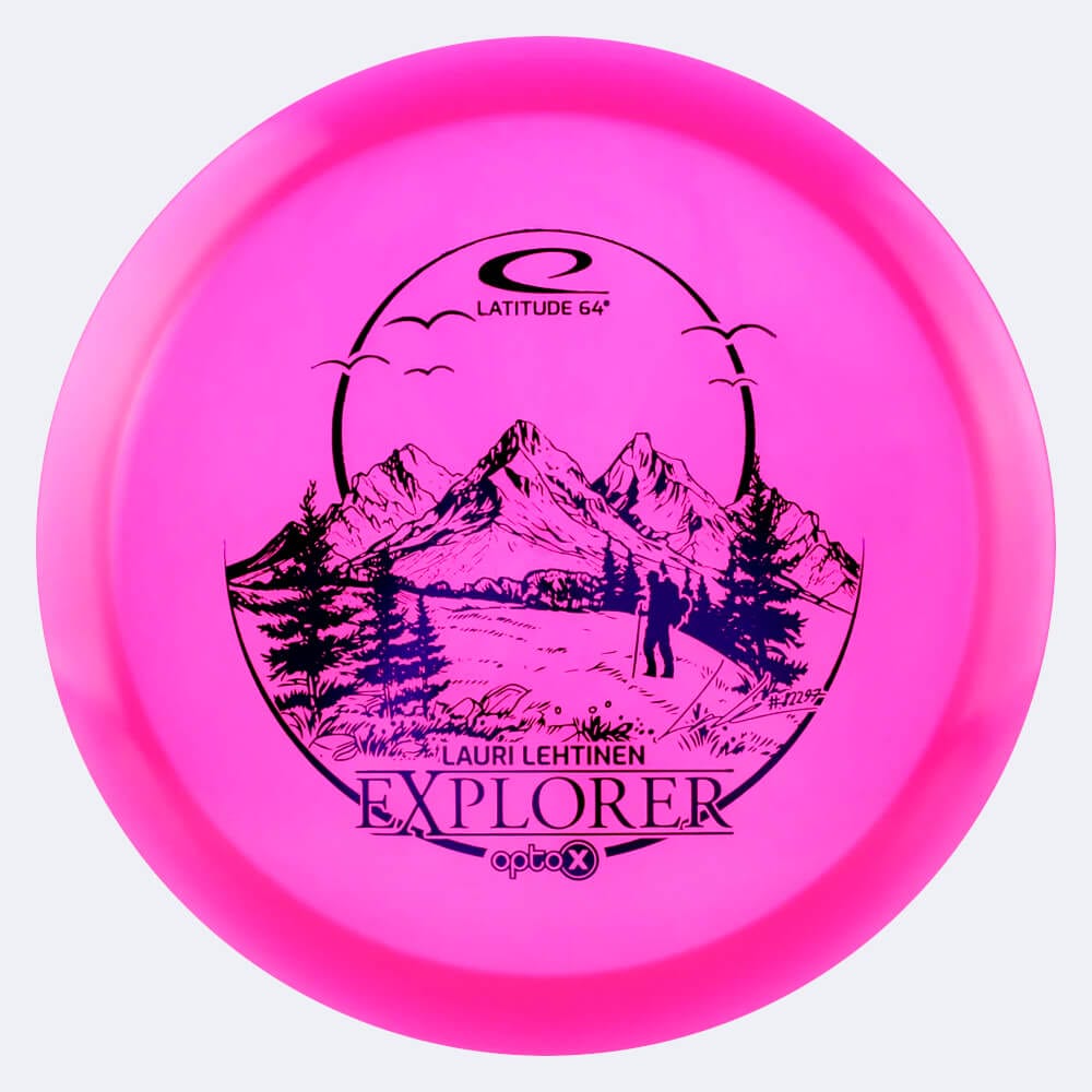 Latitude 64° Explorer - Lauri Lehtinen Team Series in rosa, im Opto X Kunststoff und ohne Spezialeffekt