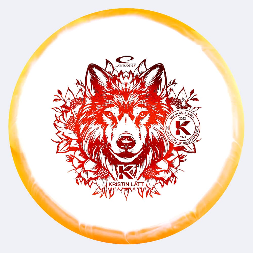 Latitude 64° Grace Kristin Lätt in white-orange, grand orbit plastic