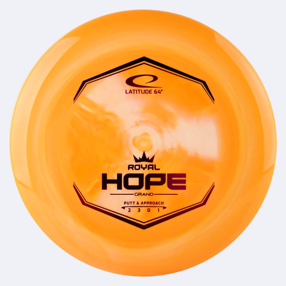 Latitude 64° Hope in orange, im Royal Grand Kunststoff und burst Spezialeffekt