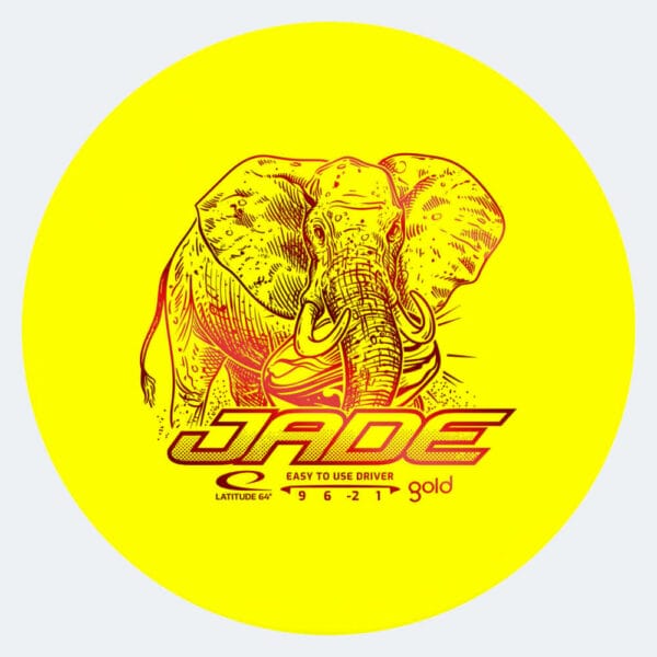 Latitude 64° Jade in gelb, im Gold Kunststoff und ohne Spezialeffekt