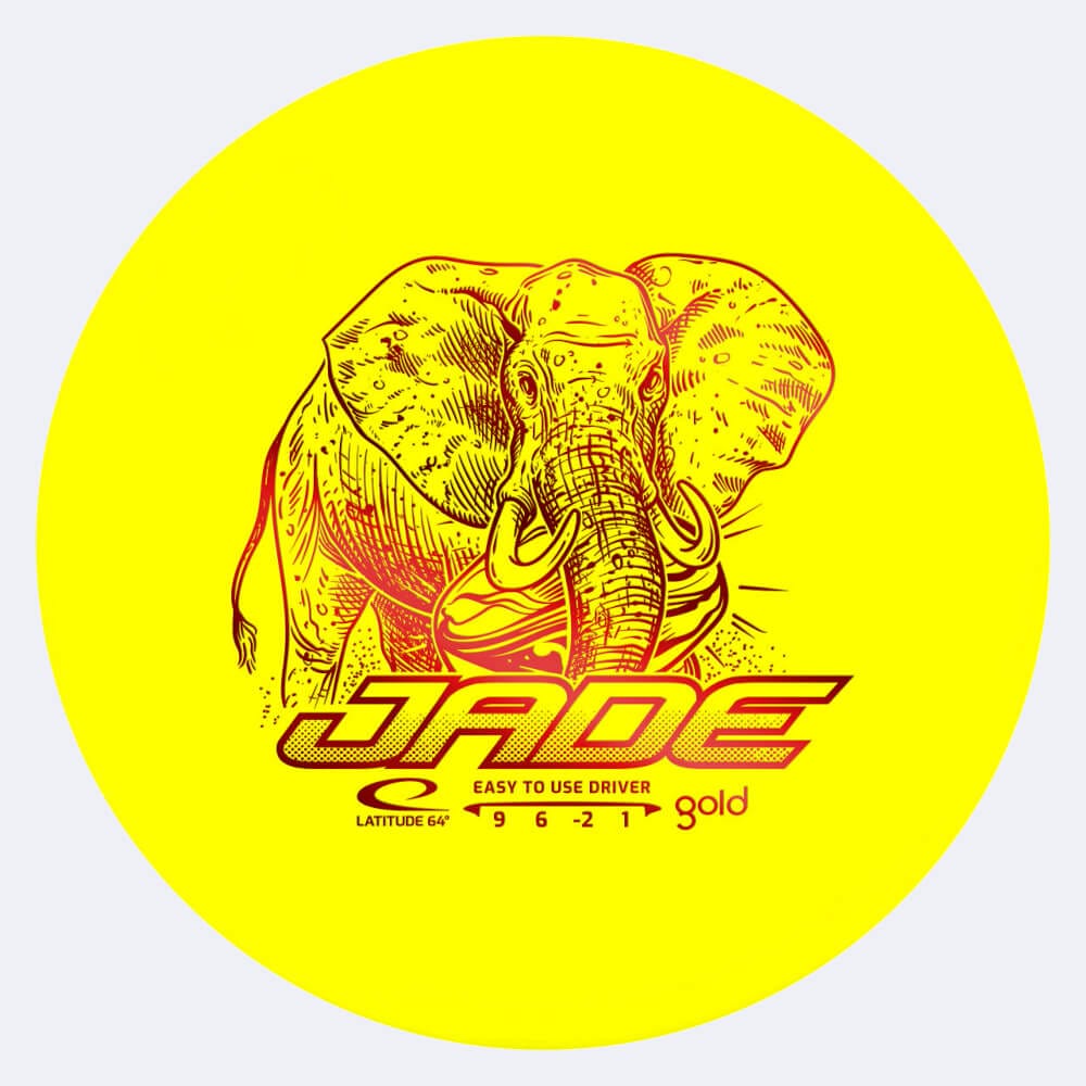Latitude 64° Jade in gelb, im Gold Kunststoff und ohne Spezialeffekt