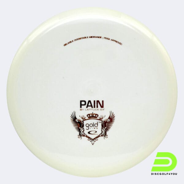 Latitude 64° Pain in weiss, im Gold Kunststoff und ohne Spezialeffekt