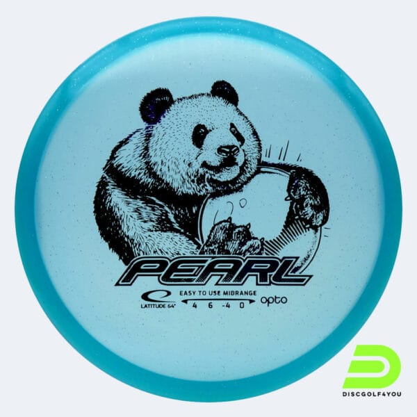 Latitude 64° Pearl in turquoise, opto plastic