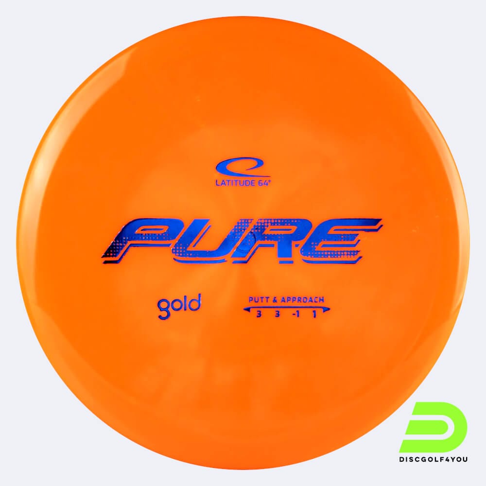 Latitude 64° Pure in orange, im Gold Kunststoff und ohne Spezialeffekt