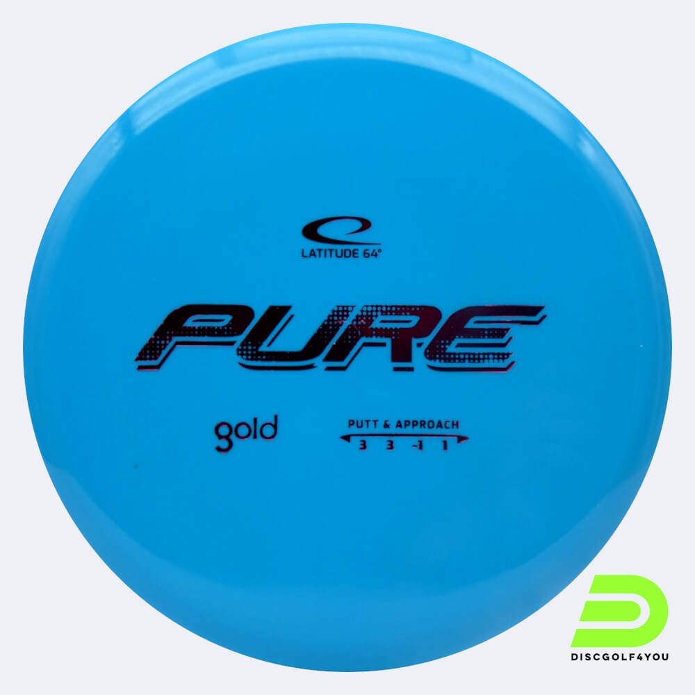 Latitude 64° Pure in turquoise, gold plastic