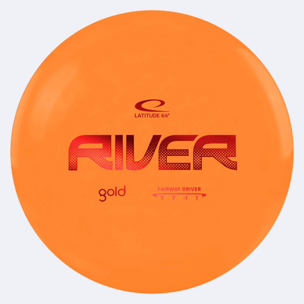 Latitude 64° River in orange, im Gold Kunststoff und ohne Spezialeffekt