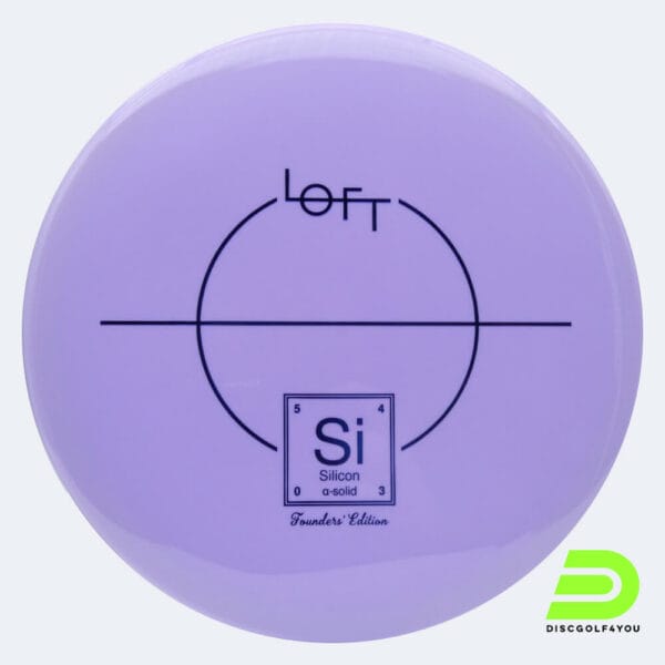 Loft Discs Silicon in purple, alpha-solid plastic and founders edition effect