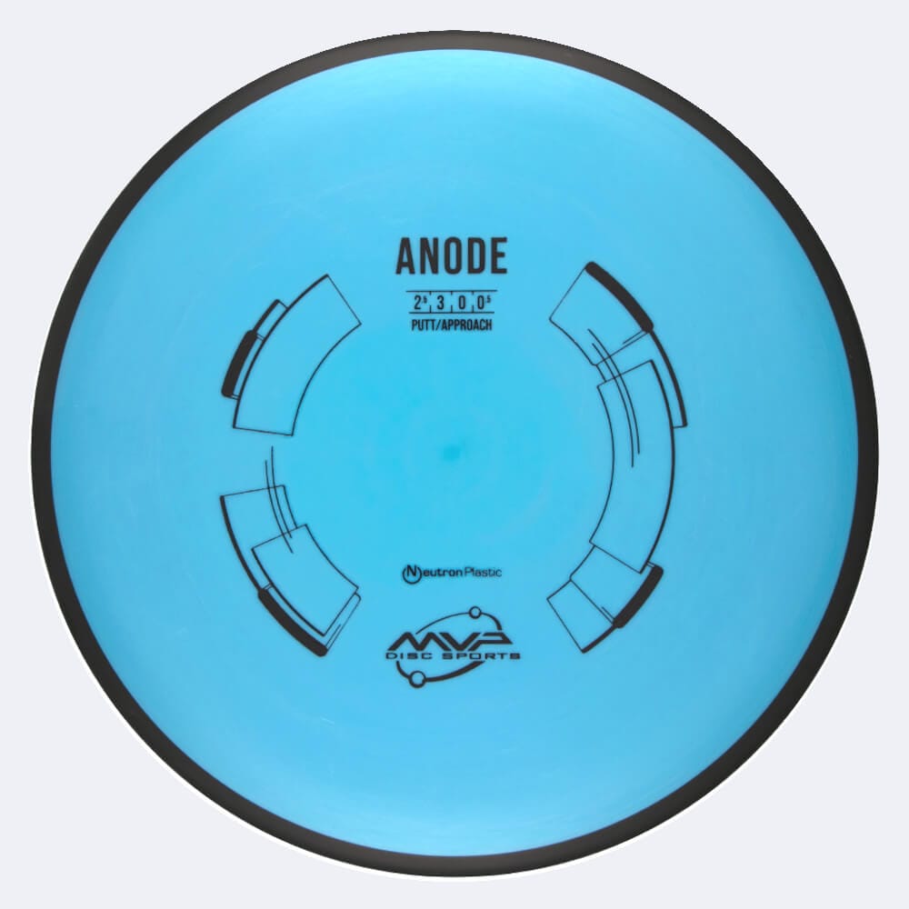 MVP Anode in light-blue, neutron plastic