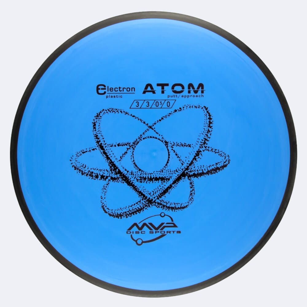 MVP Atom in blue, electron plastic