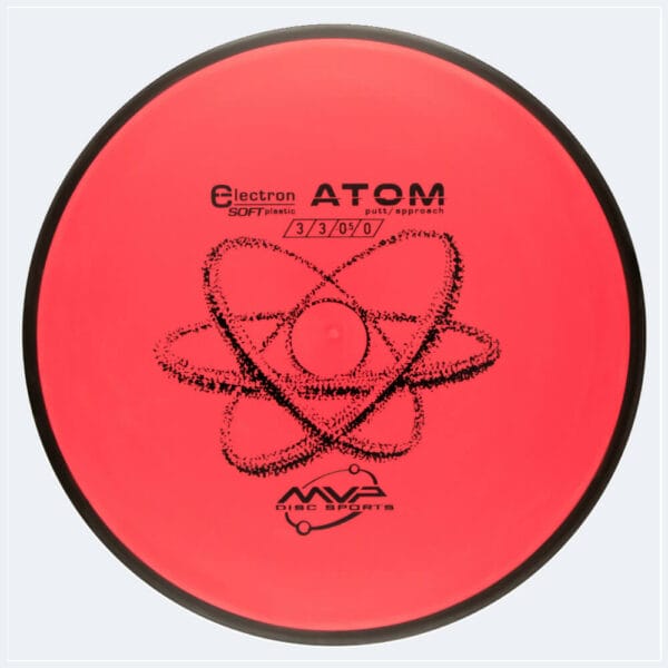 MVP Atom in red, electron soft plastic