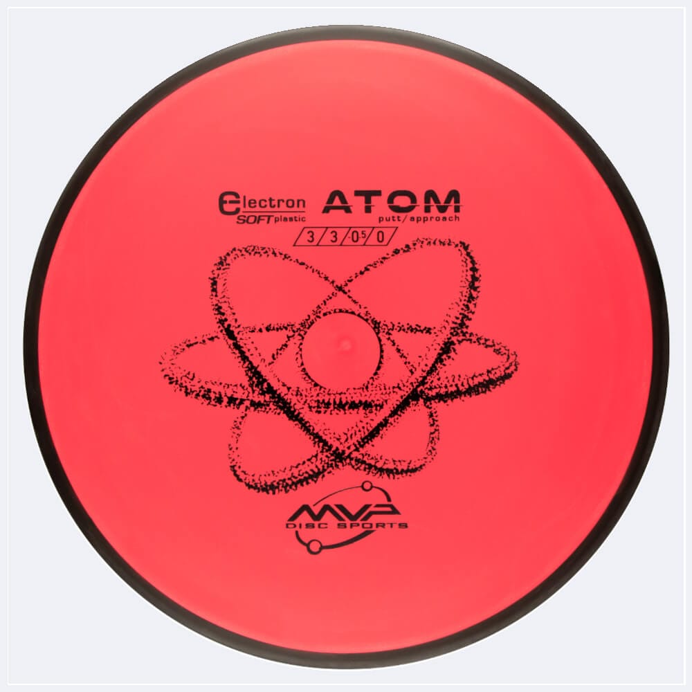 MVP Atom in red, electron soft plastic