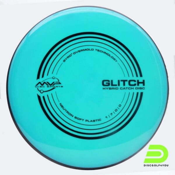 MVP Glitch in turquoise, soft neutron plastic
