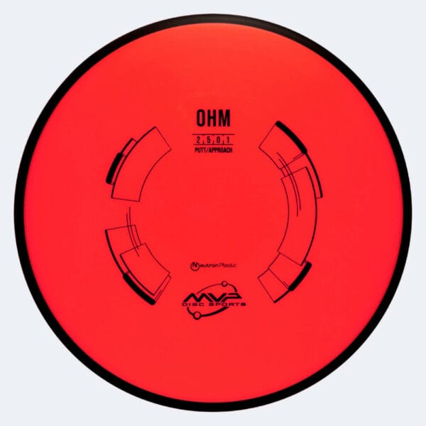 MVP Ohm in red, neutron plastic