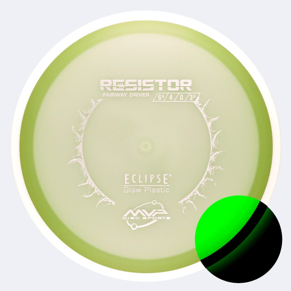 MVP Resistor in weiss, im Eclipse Kunststoff und glow Spezialeffekt