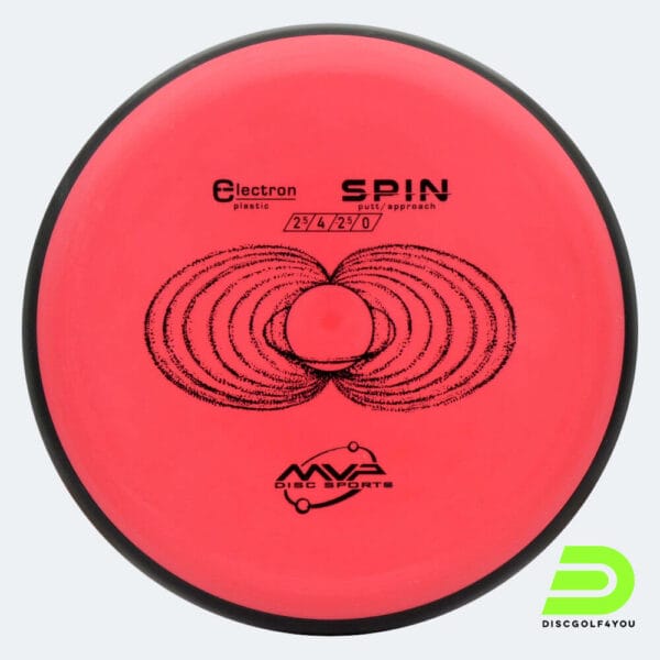MVP Spin in rot, im Electron Kunststoff und ohne Spezialeffekt