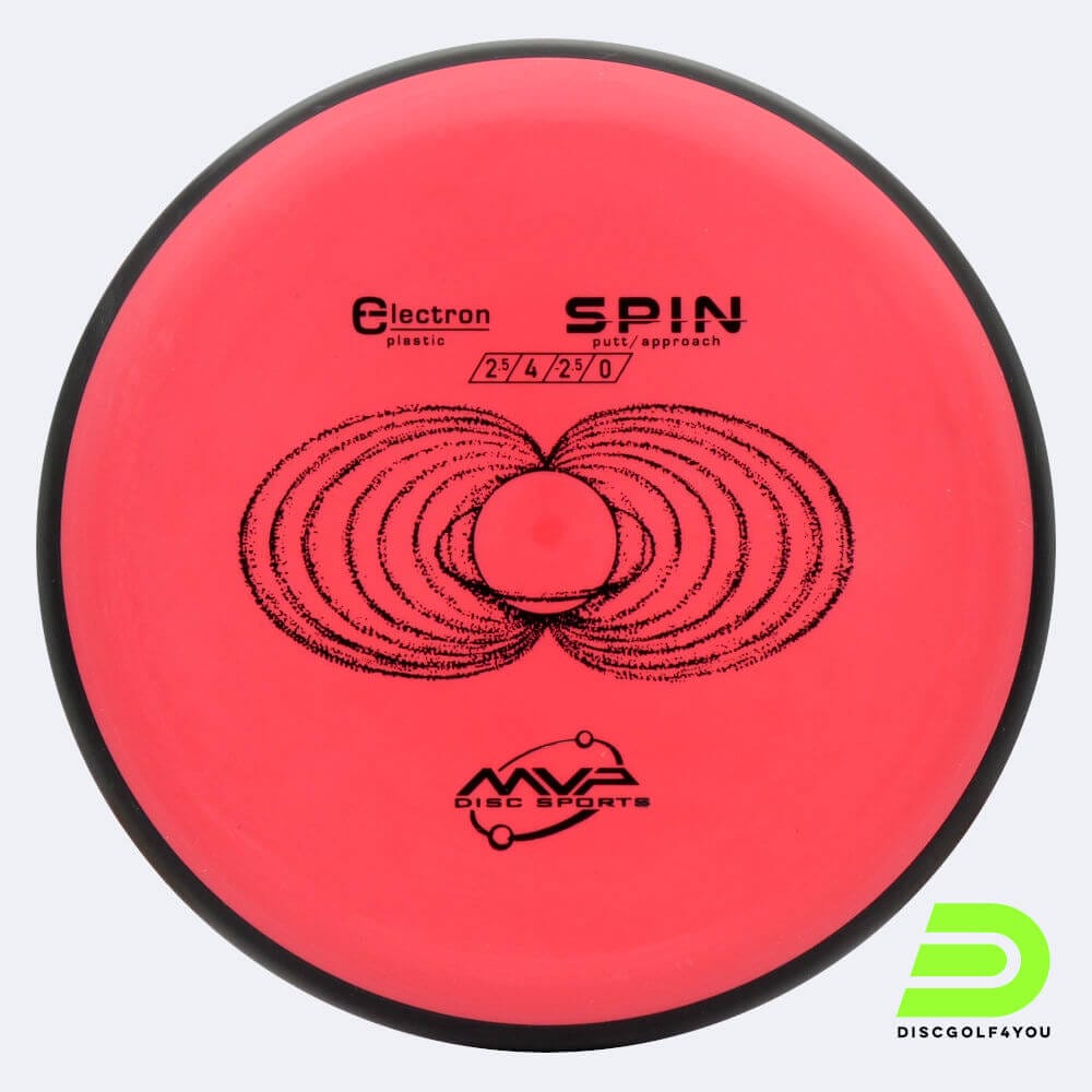 MVP Spin in rot, im Electron Kunststoff und ohne Spezialeffekt