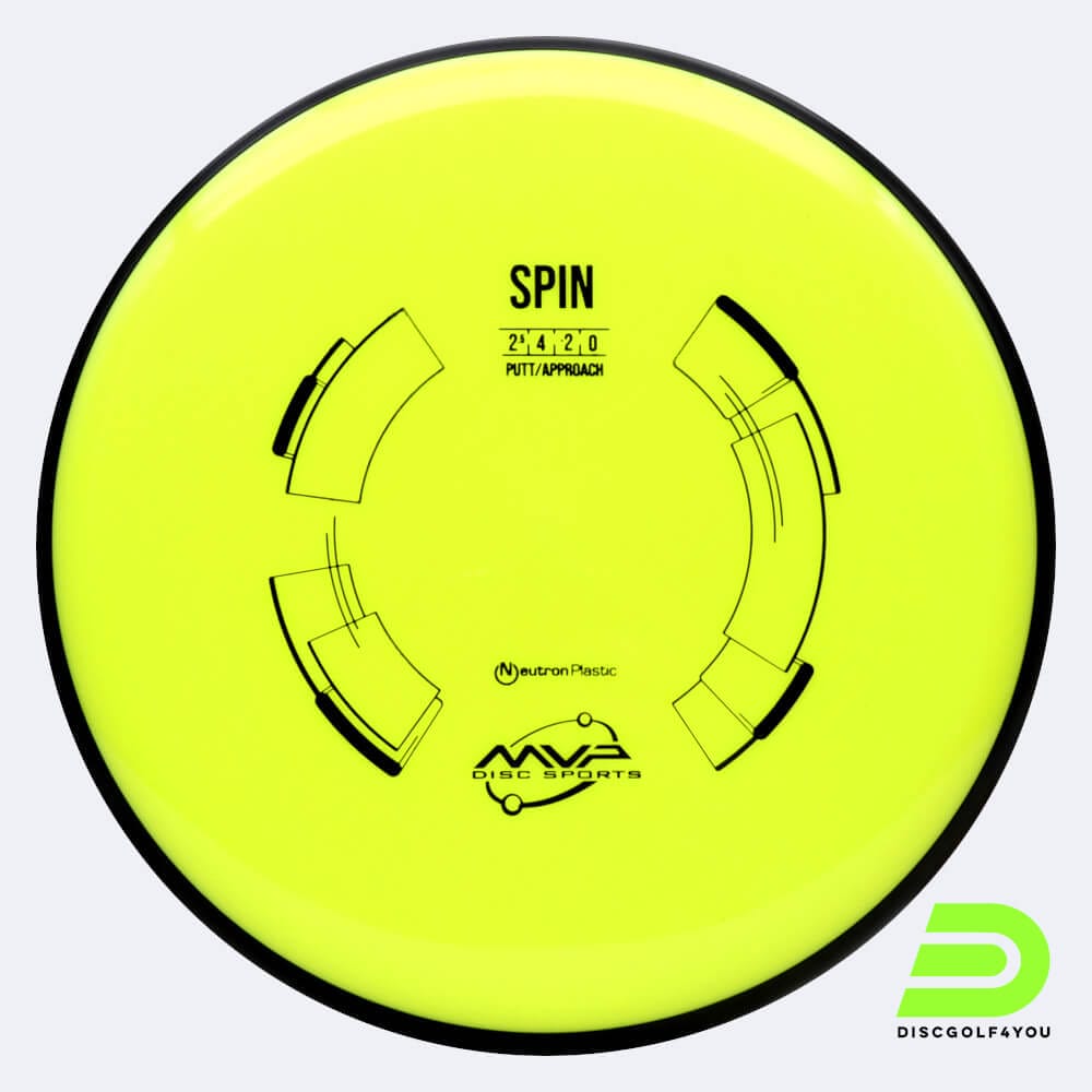 MVP Spin in gelb, im Neutron Kunststoff und ohne Spezialeffekt