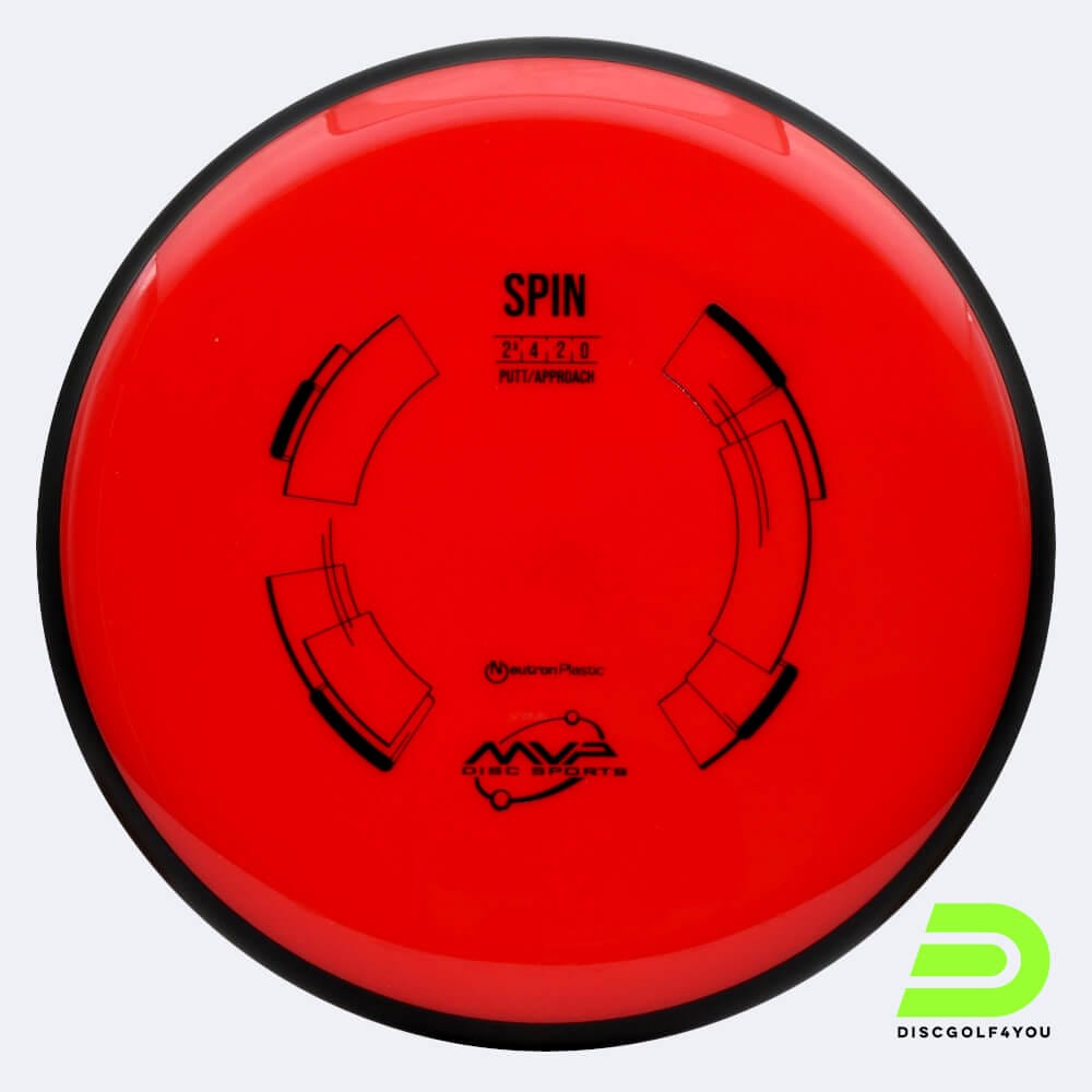 MVP Spin in rot, im Neutron Kunststoff und ohne Spezialeffekt
