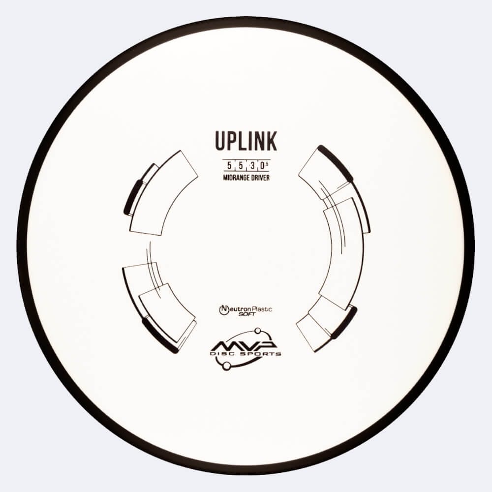 MVP Uplink in white, soft neutron plastic