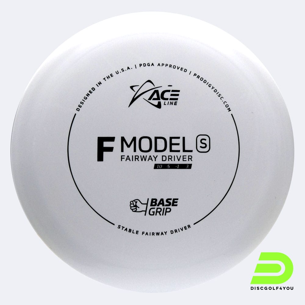 Prodigy ACE Line F S in weiss, im BaseGrip Kunststoff und ohne Spezialeffekt