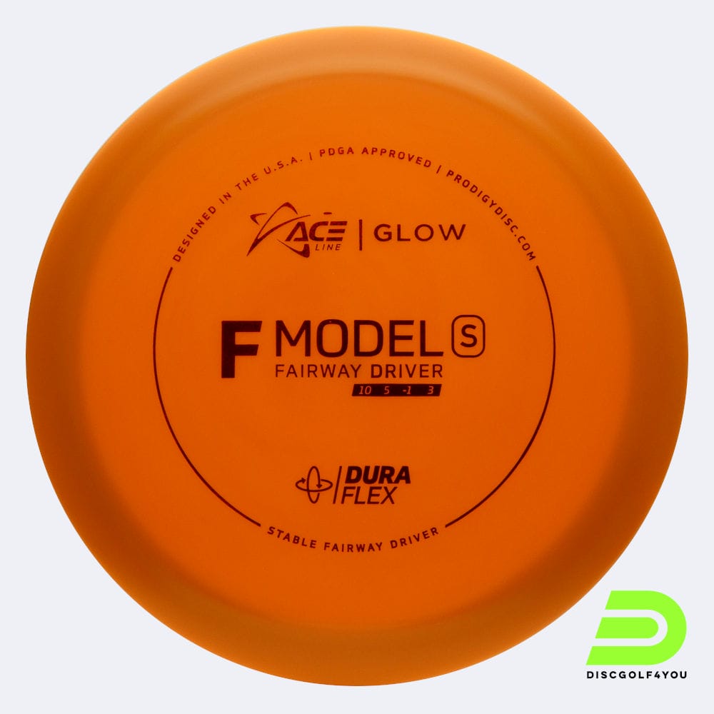 Prodigy ACE Line F S in orange, im Duraflex GLOW Kunststoff und glow Spezialeffekt