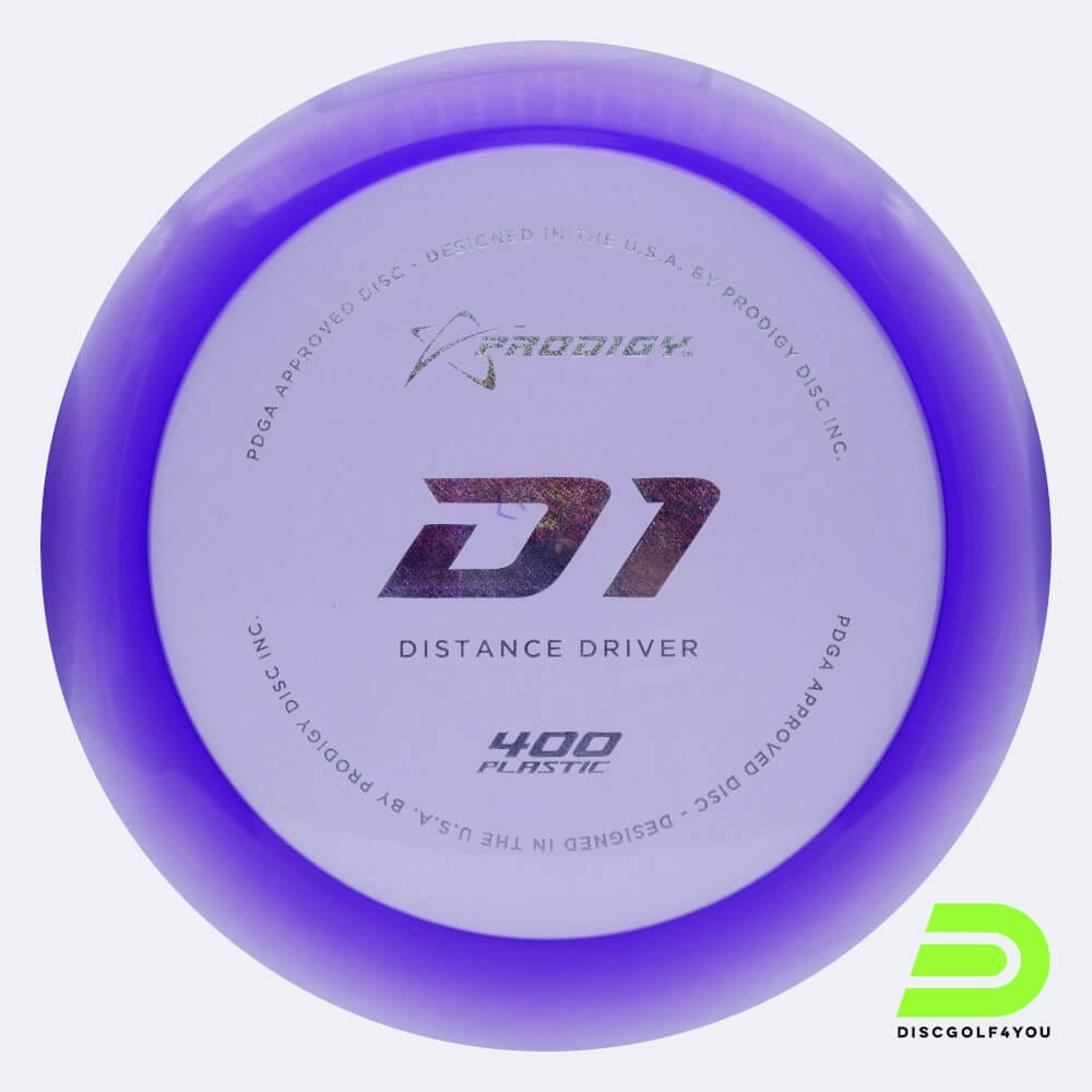 Prodigy D1 in purple, 400 plastic