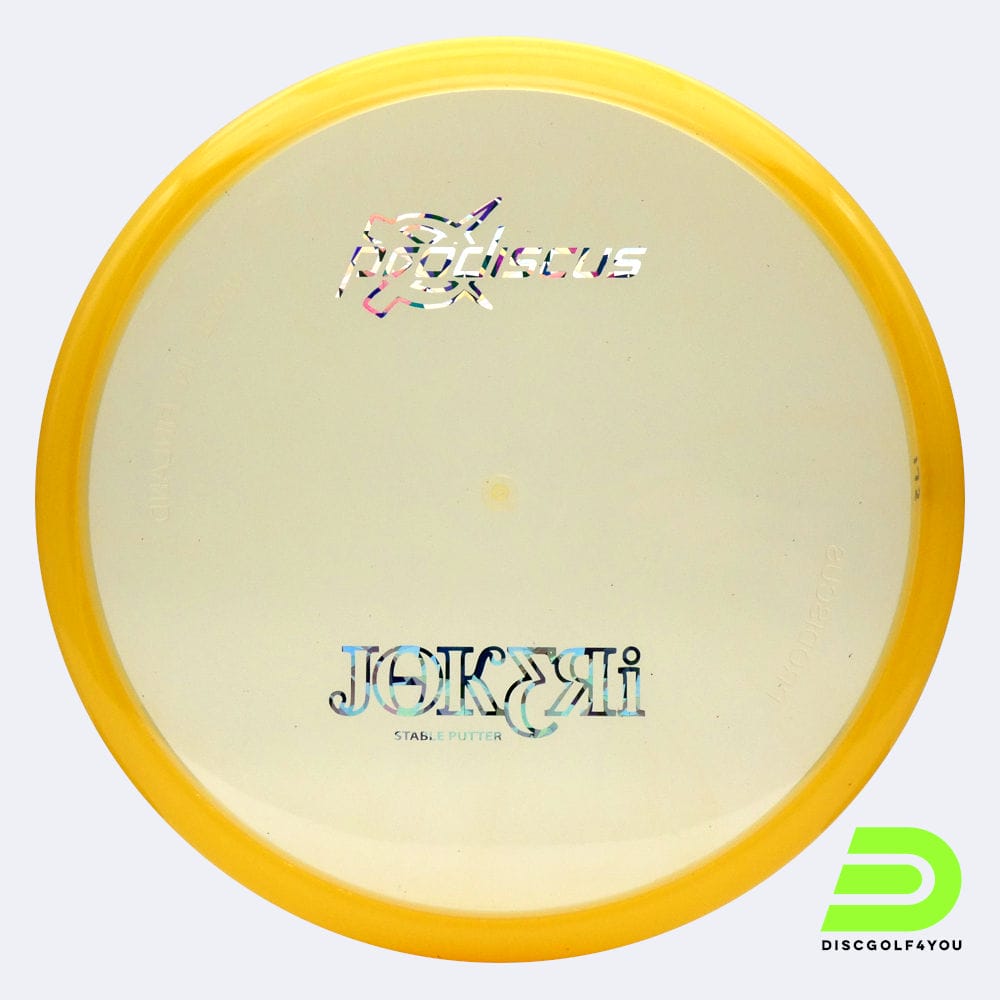 Prodiscus Jokeri in orange, im Premium Kunststoff und ohne Spezialeffekt