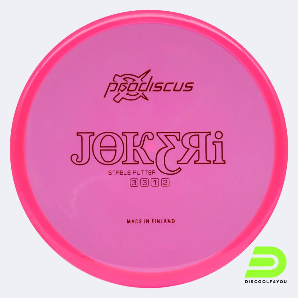 Prodiscus Jokeri in rosa, im Premium Kunststoff und ohne Spezialeffekt