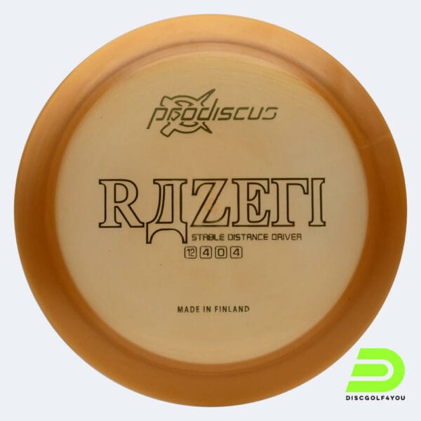 Prodiscus Razeri in gold, platinium plastic