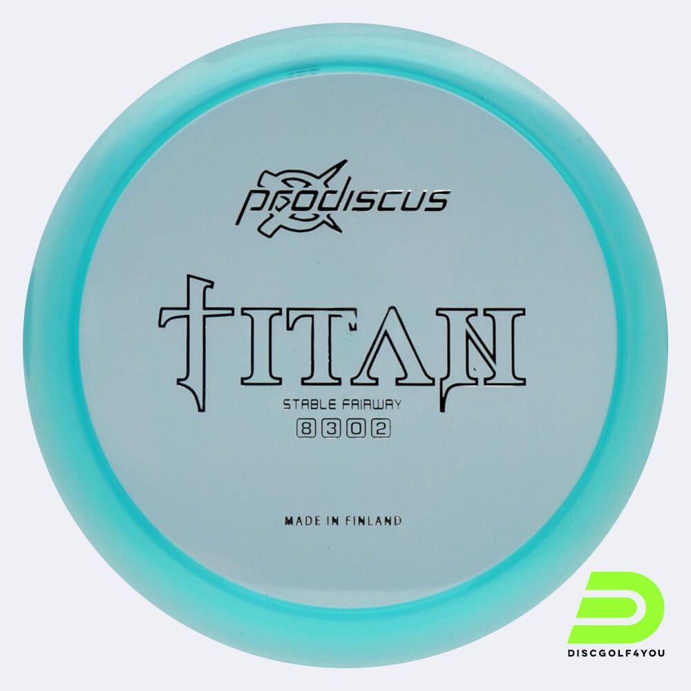 Prodiscus Titan in türkis, im Premium Kunststoff und ohne Spezialeffekt