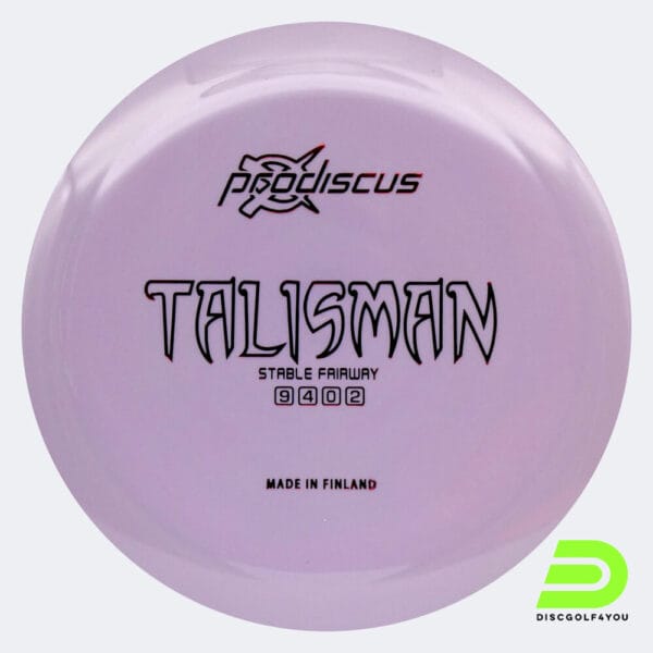 Prodiscus Talisman in purple, ultrium plastic