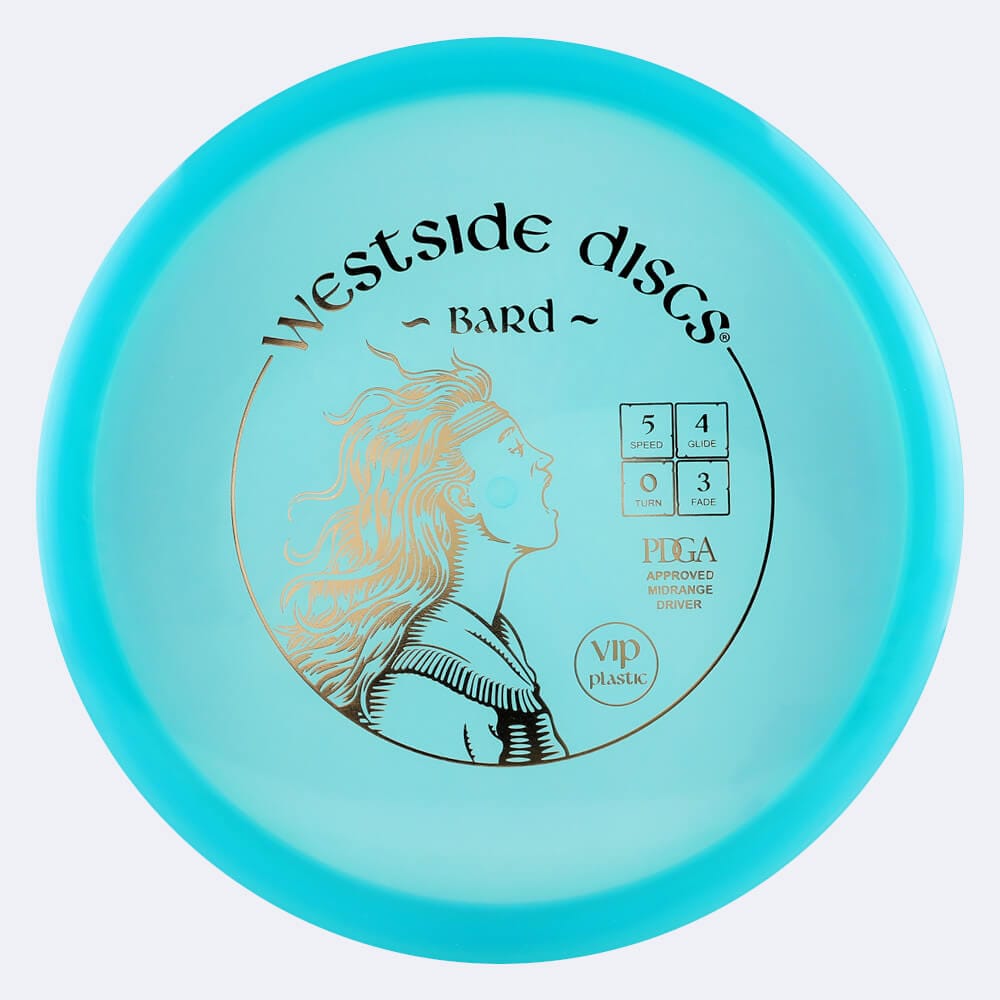 Westside Bard in turquoise, vip plastic