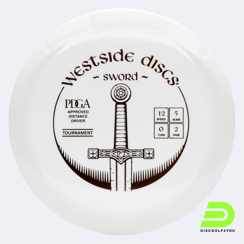Westside Sword in weiss, im Tournament Kunststoff und ohne Spezialeffekt