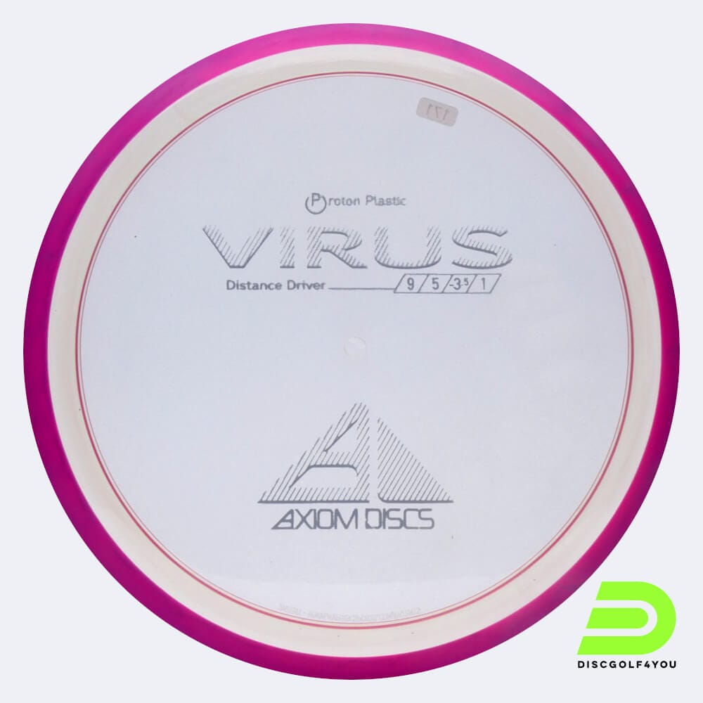 Axiom Virus in crystal-clear, proton plastic