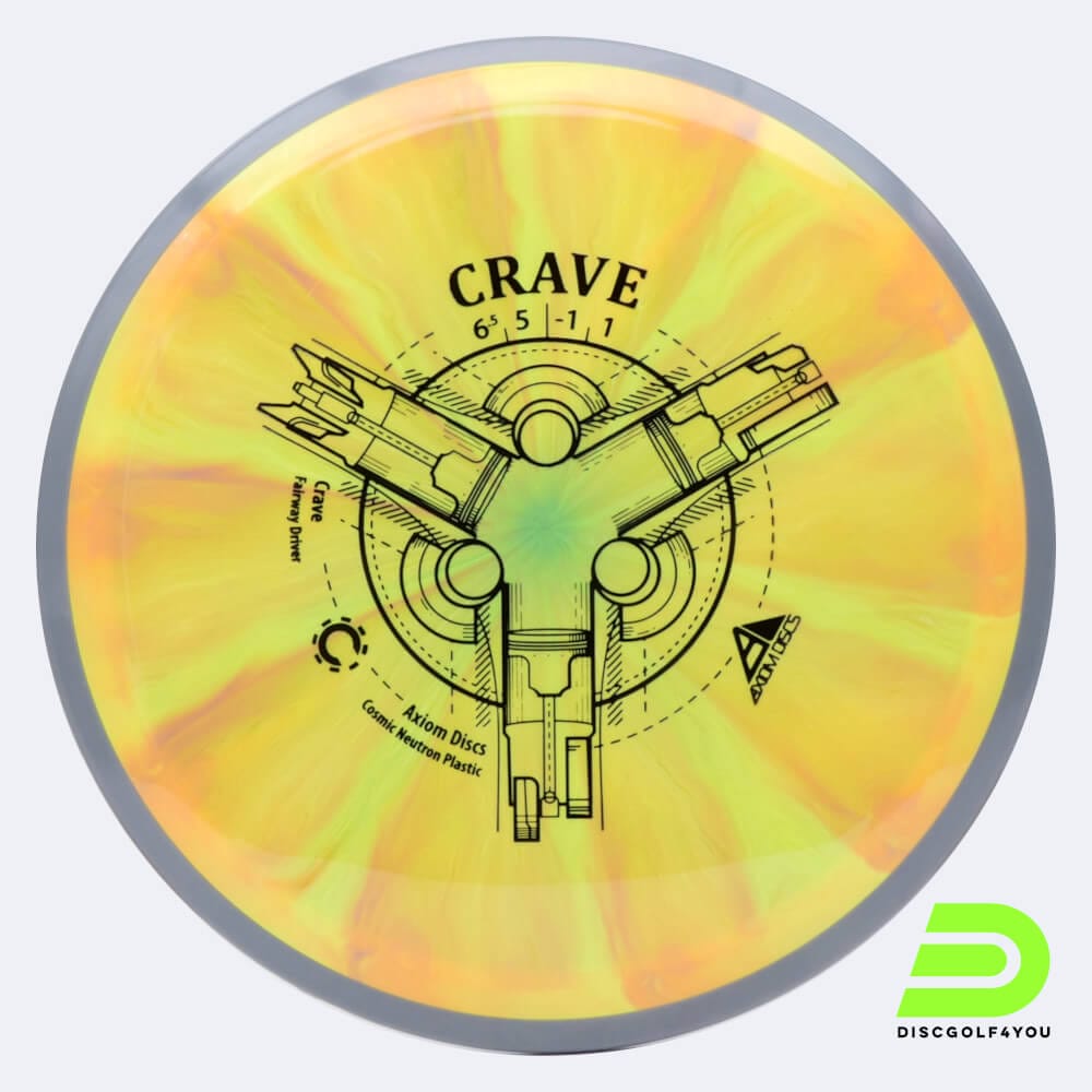 Axiom Crave in yellow, cosmic neutron plastic and burst effect Axiom Crave in yellow, cosmic neutron plastic and burst effect