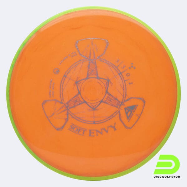 Axiom Envy in classic-orange, soft neutron plastic
