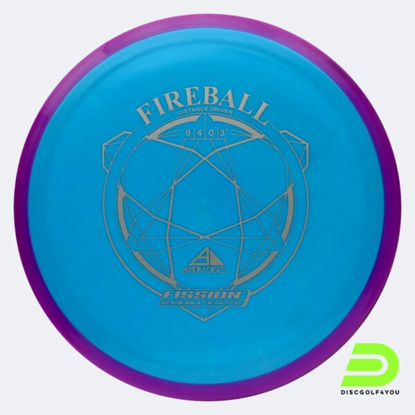 Axiom Fireball in light-blue, fission plastic