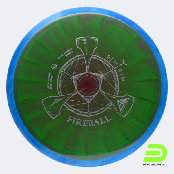 Axiom Fireball in green, neutron plastic and burst effect